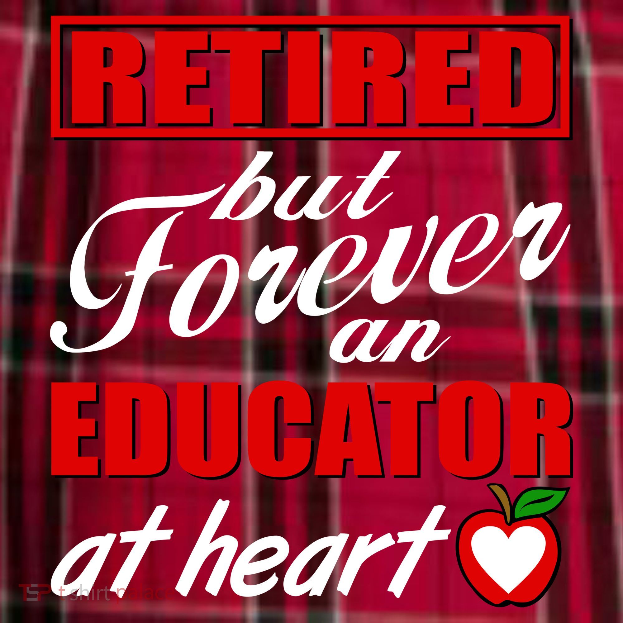 Retired But Forever An Educator At Heart Women's Flannel Plaid Pajama Pants