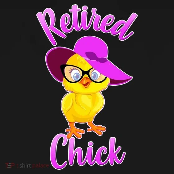 Retired Chick Hoodie retirement design