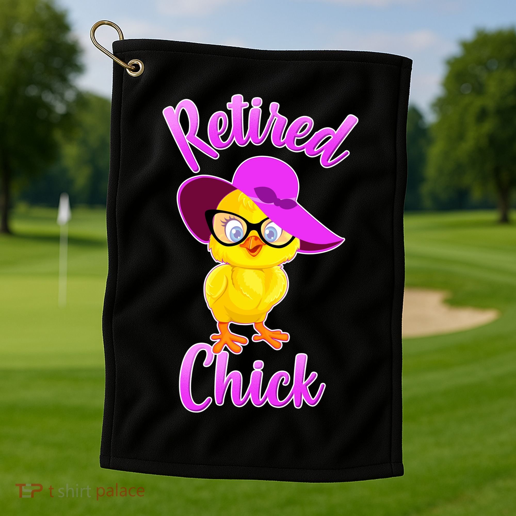 Retired Chick Golf Towel