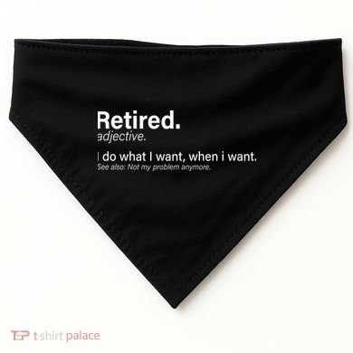 Retired Definition USA-Made Doggie Bandana