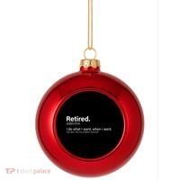 Retired Definition Plastic Christmas Ball Ornament thumb 0