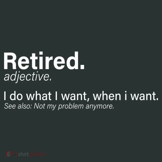 Retired Definition Hoodie retirement design