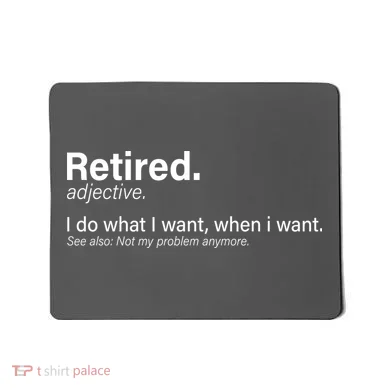 Retired Definition Mousepad