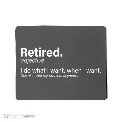 Retired Definition Mousepad in the selected color