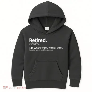 Retired Definition Kids Hoodie