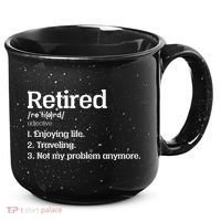 Retired Definition Funny 15oz Campfire Ceramic Mug thumb 0