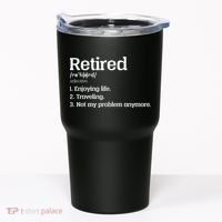 Retired Definition Funny Tumbler thumb 0