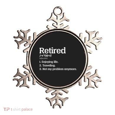 Retired Definition Funny Ornament
