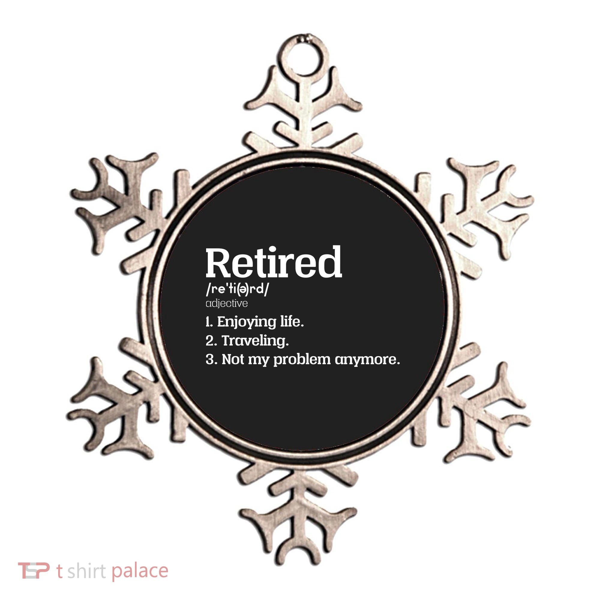 Retired Definition Funny Ornament