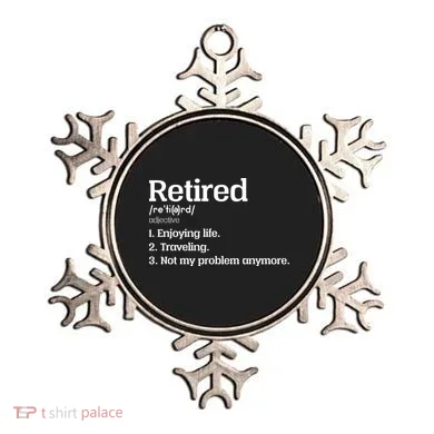 Retired Definition Funny Ornament