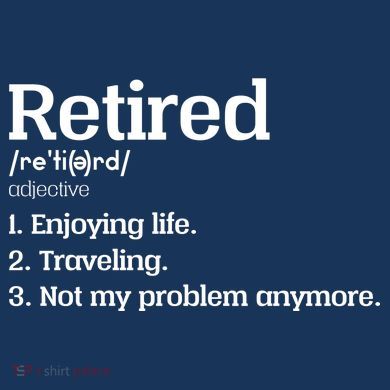 Retired Definition Funny Tall Hoodie