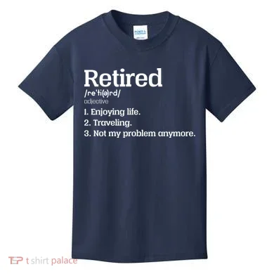 Retired Definition Funny Kids T-Shirt