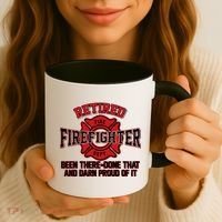 Retired Firefighter Been There Done That Coffee Mug thumb 3