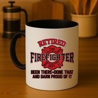 Retired Firefighter Been There Done That Coffee Mug thumb 4