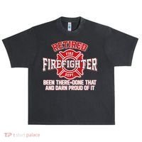 Retired Firefighter Been There Done That Urban Oversized Heavyweight T-Shirt thumb 0