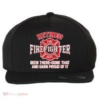 Retired Firefighter Been There Done That Wool Snapback Cap thumb 0