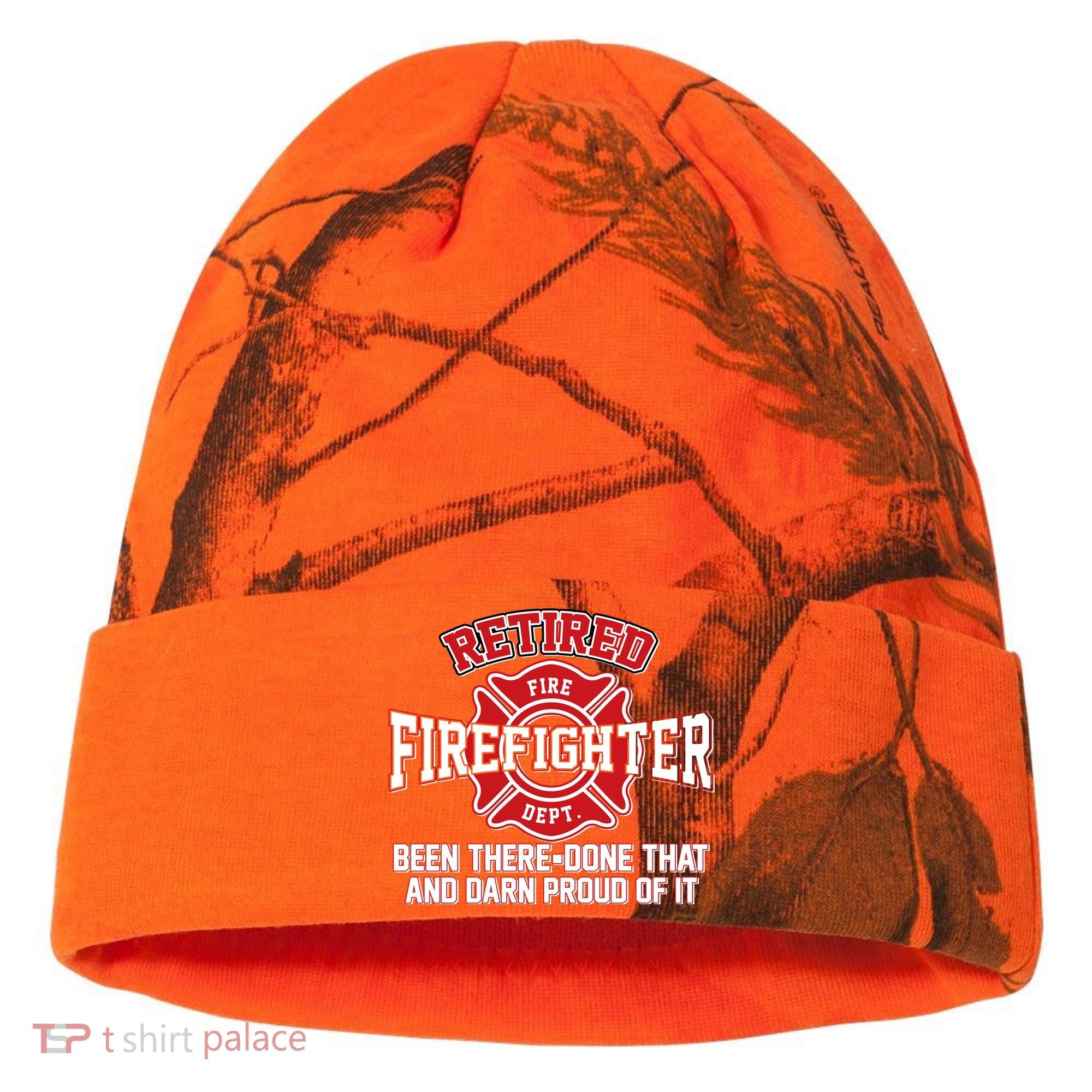 Retired Firefighter Been There Done That Kati Licensed 12" Camo Cuffed Beanie
