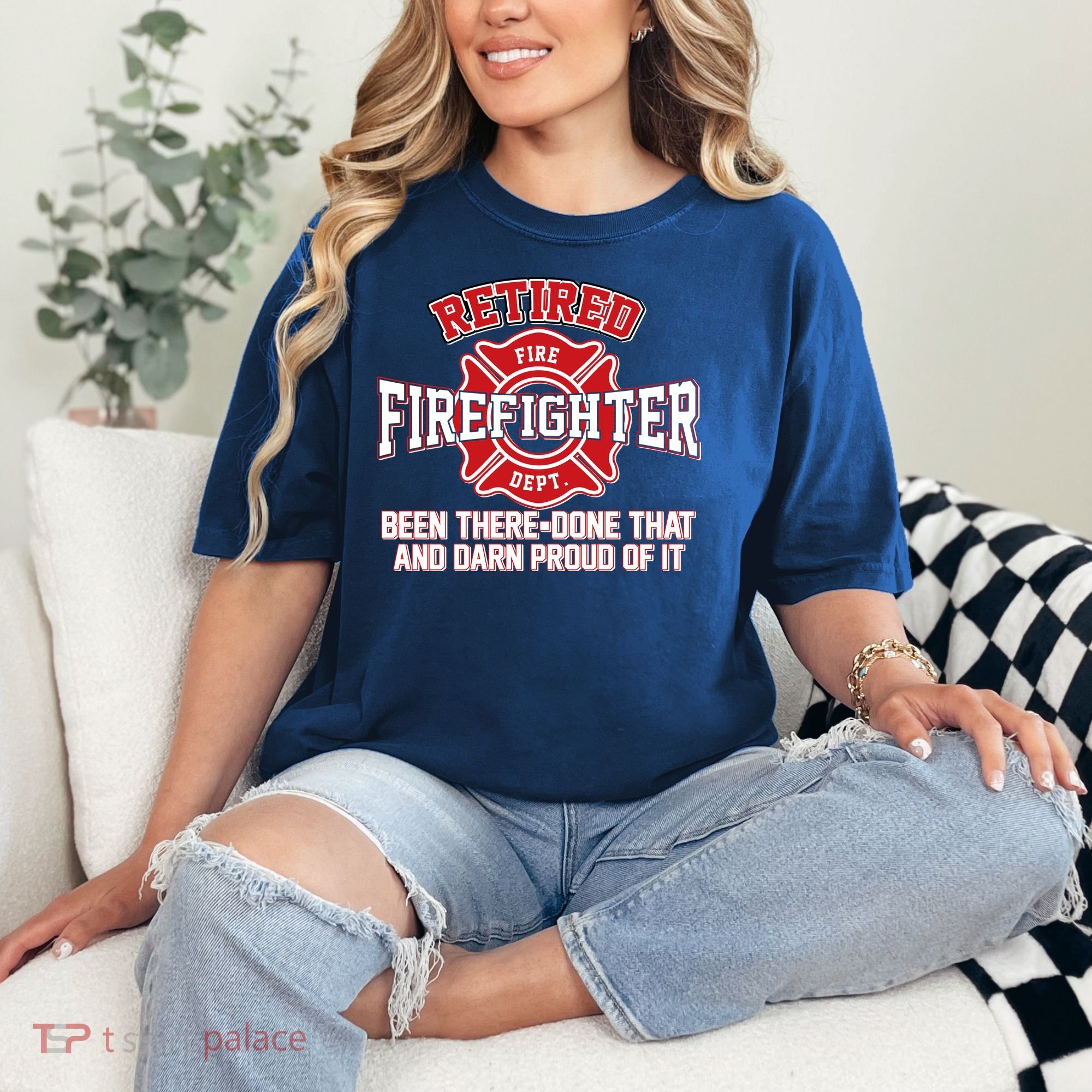 Retired Firefighter Been There Done That Comfort Colors T-Shirt