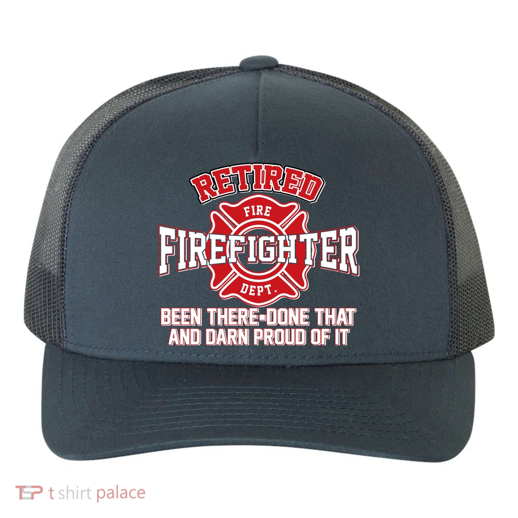 Retired Firefighter Been There Done That Yupoong Adult 5-Panel Trucker Hat
