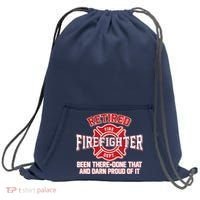 Retired Firefighter Been There Done That Sweatshirt Cinch Pack Bag thumb 0