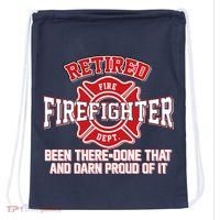 Retired Firefighter Been There Done That Drawstring Bag thumb 0