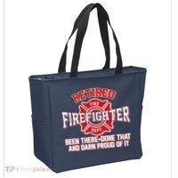 Retired Firefighter Been There Done That Tote Bag thumb 2
