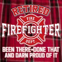 Retired Firefighter Been There Done That Women's Flannel Plaid Pajama Pants thumb 2