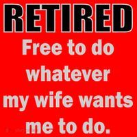 Retired Free To Do Whatever My Wife Wants Santa Hat thumb 1