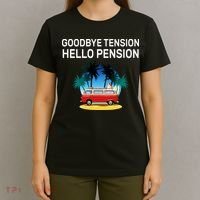 Retired Goodbye Tension Hello Pension Vacation T-Shirt thumb 4