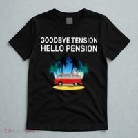 Retired Goodbye Tension Hello Pension Vacation T-Shirt thumb 5