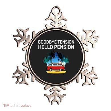 Retired Goodbye Tension Hello Pension Vacation Ornament
