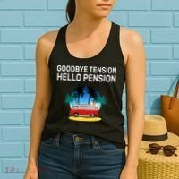 Retired Goodbye Tension Hello Pension Vacation Women's Tank Top thumb 2
