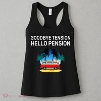 Retired Goodbye Tension Hello Pension Vacation Women's Tank Top thumb 3