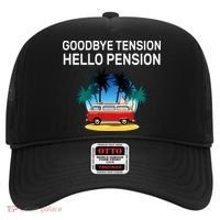 Retired Goodbye Tension Hello Pension Vacation Hat thumb 0