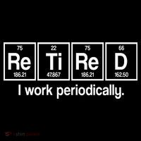Retired I Work Periodically Periodic Table Elements Women's Tank Top thumb 5
