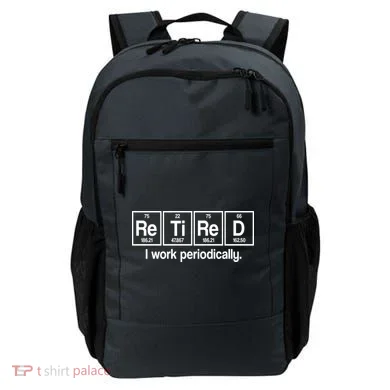 Retired I Work Periodically Periodic Table Elements Backpack