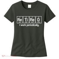 Retired I Work Periodically Periodic Table Elements Women's T-Shirt thumb 0