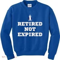 Retired Not Expired Kids Sweatshirt thumb 0