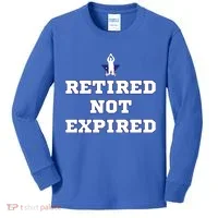 Retired Not Expired Kids Long Sleeve Shirt thumb 0