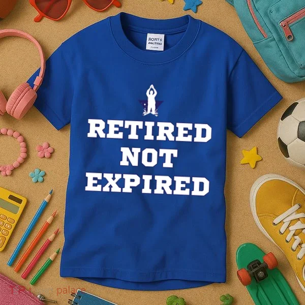 Retired Not Expired Kids T-Shirt