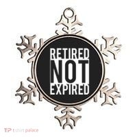 Retired Not Expired Funny Ornament thumb 0