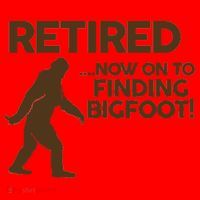 Retired Now On To Finding Bigfoot Santa Hat thumb 1