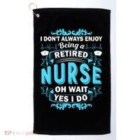 Retired Nurse Golf Towel thumb 0