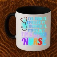 Retired Nurse Seen Smelled Touch Stepped In It Coffee Mug thumb 2