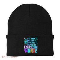 Retired Nurse Seen Smelled Touch Stepped In It Beanie thumb 0