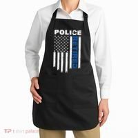 Retired Police Blue Flag Apron thumb 2