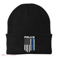Retired Police Blue Flag Beanie thumb 0