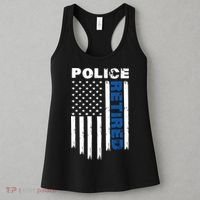 Retired Police Blue Flag Women's Tank Top thumb 3