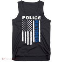 Retired Police Blue Flag Tank Top thumb 0