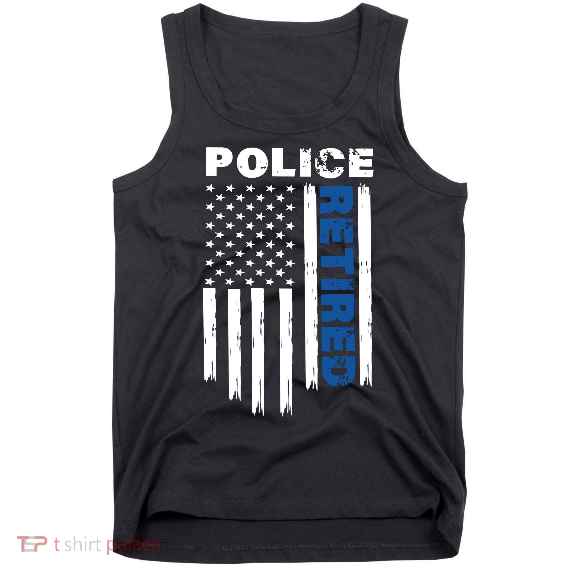 Retired Police Blue Flag Tank Top